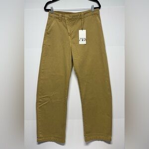 Zara M Chino Trouser Pants Wide Leg